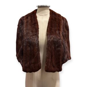 Vintage Bullocks Mink Cape Stole